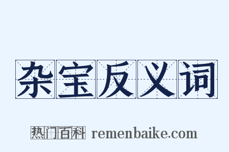 杂宝反义词是什么意思的图片